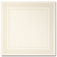 Fine Impressions Pearl Embossed Border Ecru Ultra Flat Invitation, 7" x 7"es, 250 Count (RRANULTPEMBE)