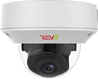 Revo America Ultra HD 4K IK10 Vandal Resistant IP Dome Surveillance Camera (Motorized Varifocal Lens) - 175' Night Vision, IP67 Weather Resistant, 3DNR, ONVIF Compatible
