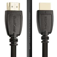 QualGear HDMI 2.0 Cable 20' High Speed HDMI 2.0 Cable with Ethernet 20' - Black (QG-CBL-HD20-20FT)