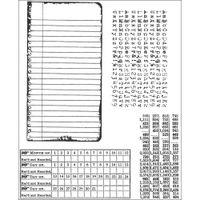 Stampers Anonymous Tim Holtz Cling Rubber Stamp Set, School Desk