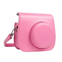QUEEN3C Mini 9 Camera Case with Adjustable Strap Compatible for Fujifilm Instax Mini 9/8/8+ Instant Film Camera (Pink)