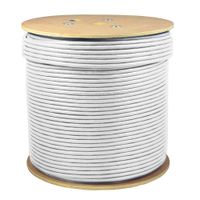 SolidLink 1000ft CAT6A S/FTP in-Wall (CMR Rated) UL Listed Bare Copper Solid 23AWG Conductor 550Mhz Fluke Tested Ethernet Wire (White)