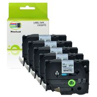 NineLeaf 5 Pack Replacement TZe Extra Strength Label Tape TZe-S251 TZ-S251 Compatible for Brother P-Touch Label Maker PT-D600 PT-9700PC PT-P700 PT-P950NW (1''x 26.2' 24mm x 8m)