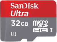 SanDisk Class 10 32GB Micro SDHC Card with Adapter (SDSDQUA-032G-A11A)