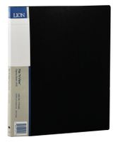 Lion File-N-View Presentation Display Book, 12-Pocket, Black, 1 Book (41012-BK)