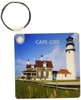 3dRose Lighthouse on Cape Cod in Massachusetts - Key Chains, 2.25 x 4.5 inches, set of 2 (kc_80839_1)