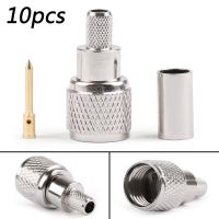 Artudatech 10Pcs Mini-UHF Male Crimps Connector for RG-58/U Cable Motorola Radio Antenna