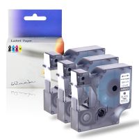KCMYTONER Compatible DYMO D1 Label Replacement for D1 45013 1/2" 12mm Labels Tape use in LabelManager 160 280 420P PnP 220P 260P 500TS Wireless Plug n Play,LabelWriter 450 Duo- Black on White,3 Pack
