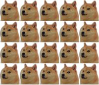 Akita Doge Much Wow Meme Shiba Inu 20 PC Vinyl Stickers Decal Set
