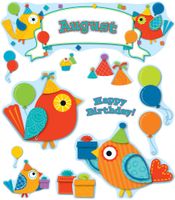 Boho Birds Birthday Bulletin Board Set