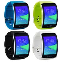 Tkasing Samsung Galaxy Gear S R750 Smart Watch Replacement Wristband Bracelet/Free Size Wireless Smartwatch Accessory Band Strap with Secure Buckle (H)