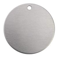 RMP Stamping Blanks, 1-1/2 Inch Round with Hole, Aluminum 0.063 Inch (14 Ga.) - 50 Pack