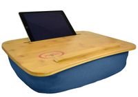 The Perfect LapTop or Tablet Lap Desk - Bamboo Top- Built in Slot for iPad or Phone and Table Top for a Laptop- Idea for Back To School or Home Office. Yogibo Traybo 2.0