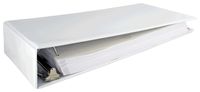 Ruby Paulina 11x17 3-Inch Angle-D Ring Vinyl View Binder - White