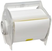 Brady 76714 GlobalMark 50' Length x 4.25" Width, B-551 Tag Stock Supply Non-Adhesive, White Tape