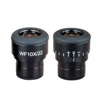 OMAX A Pair of Super Widefield Microscope Eyepieces WF10X/22 w Adjustable Diopter (30.0mm)