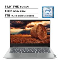 Lenovo ThinkBook 14S 14" FHD Screen Laptop, Intel Core i5-8265U Up to 3.9GHz, AMD Radeon 540X, 16GB DDR4 RAM, 1TB PCIe SSD, Wireless-AC, HDMI, USB Type-C, Windows 10 Home, Gray