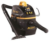 Vacmaster Professional - Professional Wet/Dry Vac, 5 Gallon, Beast Series, 5.5 HP 1-7/8" Hose Jobsite Vac (VFB511B0201), Black