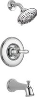 Delta Faucet Linden 14 Series Single-Function Tub and Shower Trim Kit with 5-Spray Touch-Clean Shower Head, Chrome T14494 (Valve Not Included)