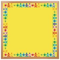 Hygloss Products Alphabet Kids Lower Case Die-Cut Bulletin Board Border - Classroom Decoration - 3 x 36 Inch, 12 Pack