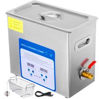 Mophorn 6L Professional Ultrasonic Cleaner 380W 304 and 316 Stainless Steel Digital Lab Ultrasonic Cleaner with Heater Timer for Jewelry Watch Glasses Circuit Board Dentures Small Parts