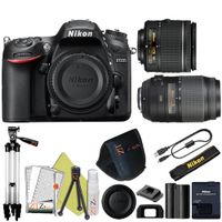 ZeeTech Ultimate Bundle for D7200 DSLR Body, 18-55mm VR Lens, AF-S DX NIKKOR 55-300mm f/4.5-5.6G ED VR, Tripod, 6pc Cleaning Set
