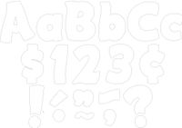 Teacher Created Resources White Fantastic 4" Letters Combo Pack (5819)
