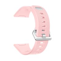 KisFace Fitbit Ionic Replacement Elastomer Bands, Fitbit Accessories Wristbands Pure Color Small Large(Light Pink)
