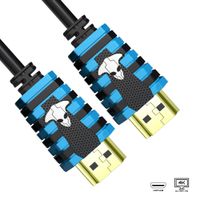 Alien Cable Ultra HD HDMI 2.0 Cable 4K High Speed 2160P X2K 3D LED HDTV HDR PS4 (25 FT, BLUE)