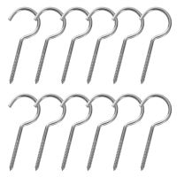 Gydandir Heavy Duty Large Screw Hooks Jumbo Ceiling Hooks Cup Hooks, Length 4.33 Inches, 12 Pack