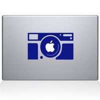 The Decal Guru Rectangular Camera Decal Vinyl Sticker, 15" MacBook Pro (2015 & Older Models), Dark Blue (2306-MAC-15P-DB)