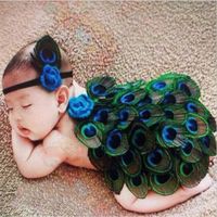 Children's Peacock Photography Clothing Studio Baby Photo Baby Peacock Props Newborn Peacock Set