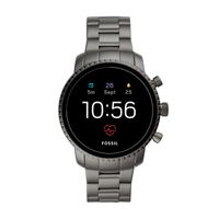 Fossil Men's Gen 4 Explorist HR Heart Rate Stainless Steel Touchscreen Smartwatch, Color: Gunmetal (Model: BQD1001)