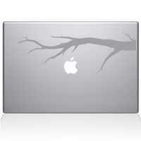 The Decal Guru Tree Branch MacBook Decal Vinyl Sticker - 13" MacBook Air - Silver (1191-MAC-13A-S)