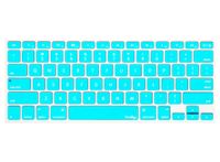 Kuzy - Turquoise Hot Keyboard Cover Silicone Skin for MacBook Pro 13" 15" 17" (with or w/Out Retina Display) iMac and MacBook Air 13" - Turquoise Hot