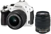 Pentax K-30 Weather-Sealed 16MP CMOS Digital SLR Dual Lens Kit, 18-55mm and 50-200mm (White) (OLD MODEL)