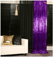 ShinyBeauty Photo Booth Backdrop Best Choice 4FT6FT New Purple Sequin Photobooth Backdrop for Weddings and Events, Wedding Decoration Fabric, Sparkle