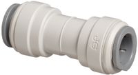 John Guest Acetal Copolymer Tube Fitting, Union Straight Connector, 3/8" Tube OD (Pack of 10)