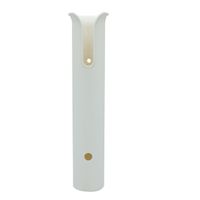 Wall Mounted Fishing Rod Holders Tubes Links Fishing Rod Holder Rack Rests (1-pole-white)