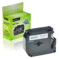 GREENCYCLE 1 PK Black on White Label Tape Compatible for Brother M-K231 MK231 M231 P-Touch PT55BM PT55S PT65 PT65SB PT70 PT80 PT85 PT90 PT100 PT110 26.2ft