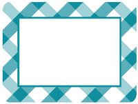 8-Piece Fodeez Dry Erase Adhesive Frame Buffalo Check Teal