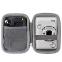 co2crea Hard Travel Case Replacement for Fujifilm Instax Mini Liplay Hybrid Instant Camera (White Case)