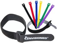 Reusable Cinch Straps & Cable Ties Combo Set, Multipurpose Quality Hook & Loop Cable Organizer, Securing Straps (26 Pack Assortment)