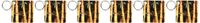 3dRose Bamboo - Key Chains, 2.25 x 4.5 inches, set of 6 (kc_1047_3)