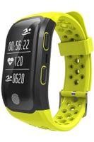 GPS Sports Watch Heart Rate Monitor Waterproof Fitness Tracker Bluetooth Smart Bracelet Yellow
