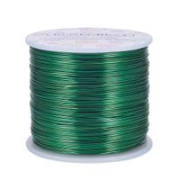 BENECREAT 20 Gauge 770FT Aluminum Wire Anodized Jewelry Craft Making Beading Floral Colored Aluminum Craft Wire - Green