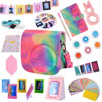 Tiessic Instax Mini 9 Camera Accessories Bundles Compatible with FujiFilm Instax Mini 9 Mini 8 Mini 8+ Camera with Mini 9 Case,108 Photos Mini Photo Album ,etc. (Oil Paint，14 Items)