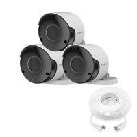 Wisenet SDC-89445BF-3PK - 5MP Super HD Weatherproof Bullet Camera (3 Pack)