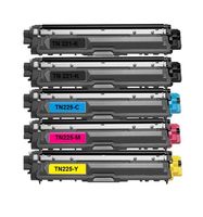Speedy Toner Brother TN221 Laser Toner Replacement Cartridges Set of 5, CMYK