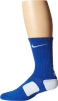 Nike Dri-FIT Elite Crew Basketball Socks Game Royal/White Size Small
